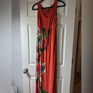 Tommy Bahama Coral Floral Maxi Dress